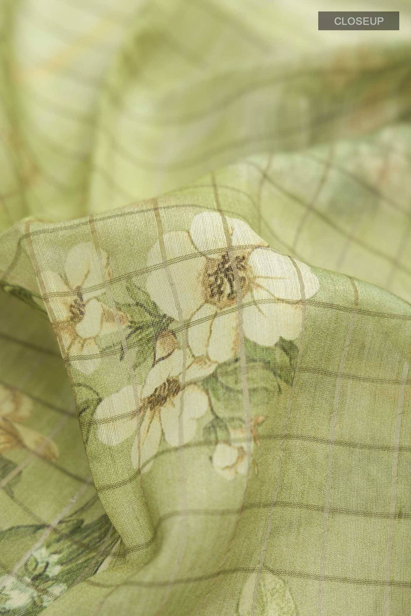 Green Bhagalpuri Tussar Silk Saree Buy at ₹10618