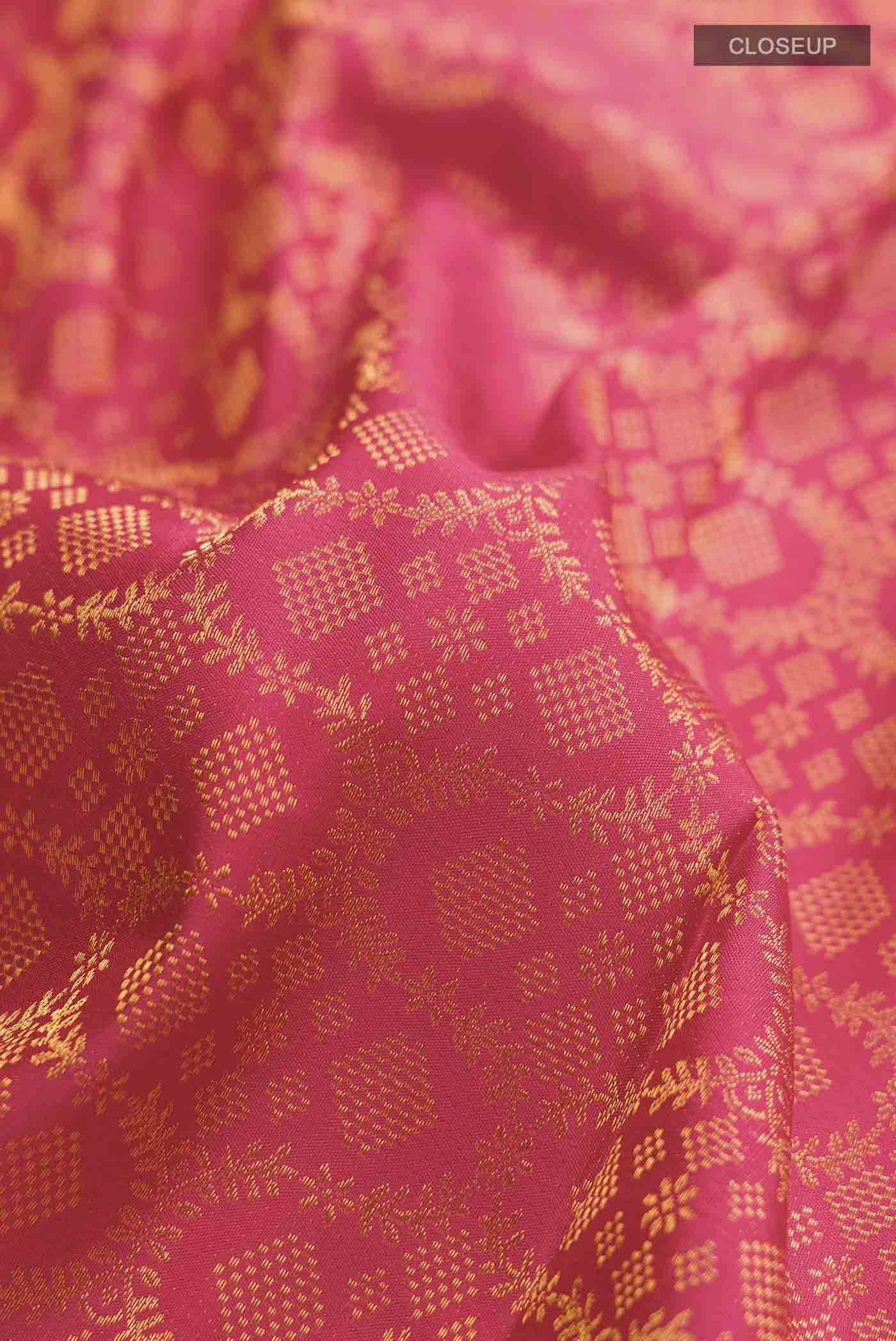 Red with Pink Color Kanchipuram Silk Saree Buy at ₹20082