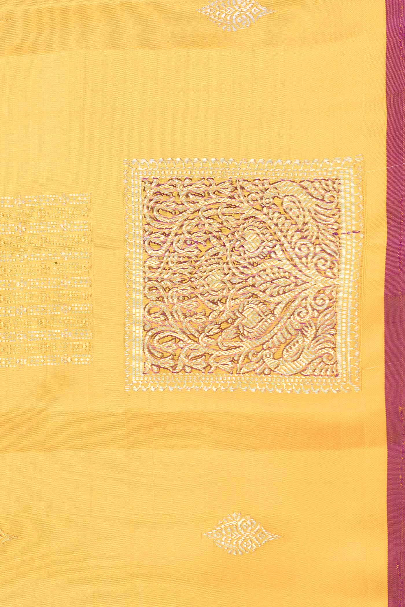 Yellow Dual Tone Kanchipuram Saree Buy at ₹20361