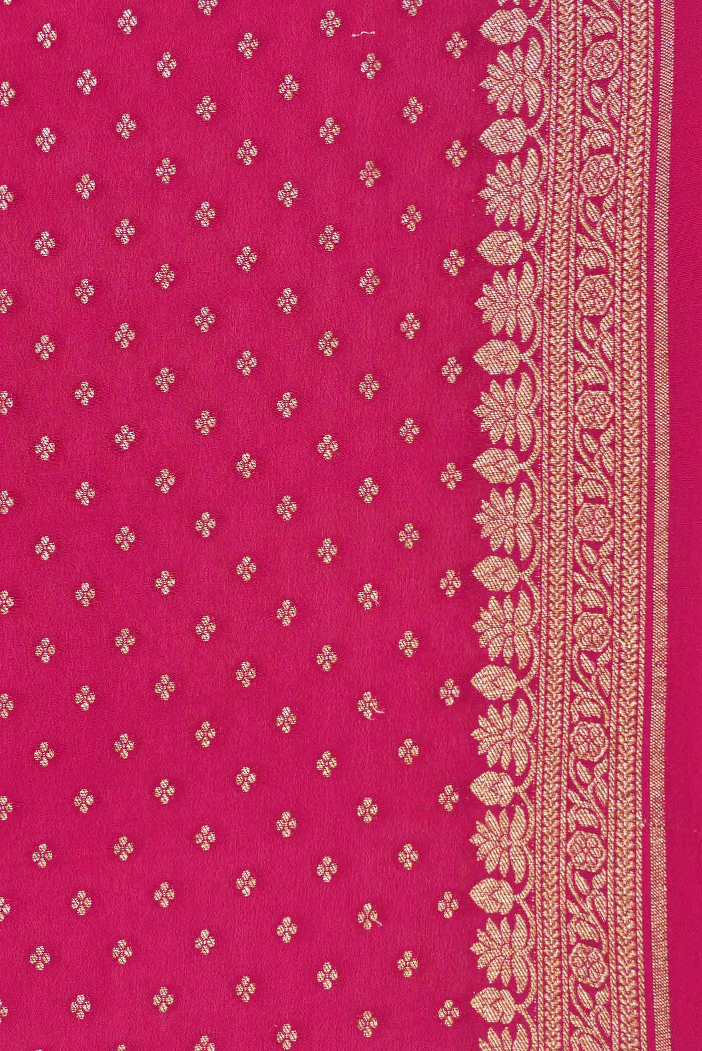 Pink Dual Tone Georgette Saree Buy at ₹14727
