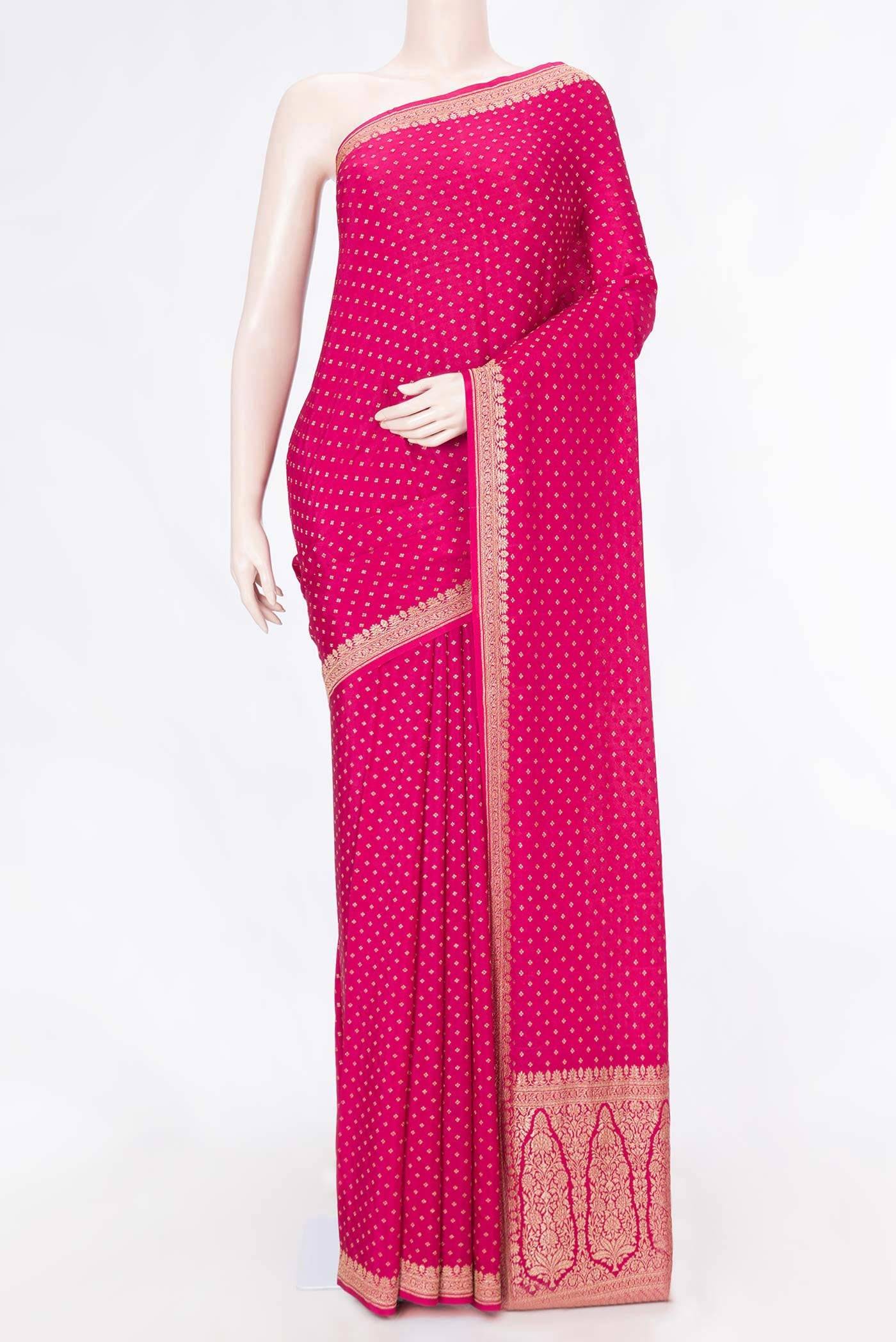 Pink Dual Tone Georgette Saree Buy at ₹14727