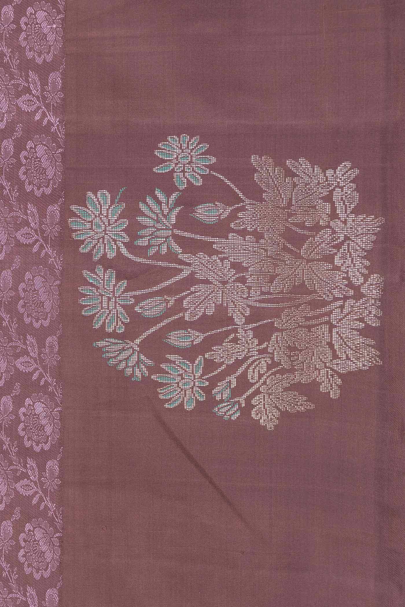 Brown Dual Tone Kanchipuram Saree Buy at ₹30394