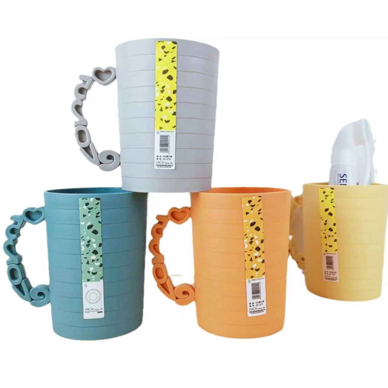 Creative Handle Printed Coffee Cup / Toothbrush Cup Buy @ ₹99