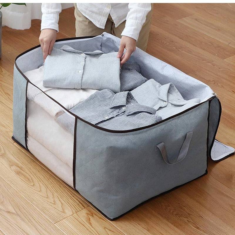 Horizontal  Quilt Bag – Large Capacity Storage Organizer for Blankets, Clothes & Bedding Buy @ ₹249