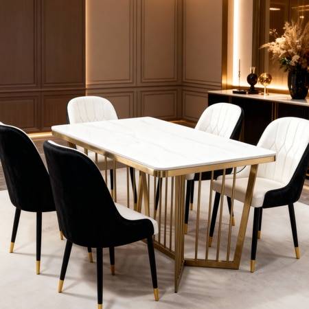 Stainless Steel Star Dining Table