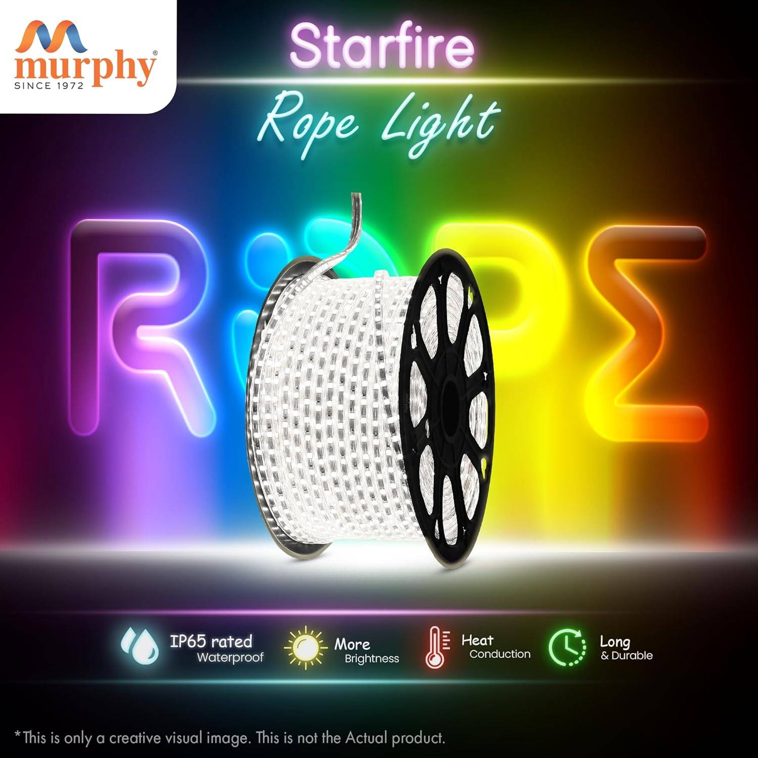 Murphy 2835-120 LED Waterproof Indoor Outdoor Home Deorative, Diwali Lights, Rope Pipe Light, Cove Light (120 Led/Mtr)