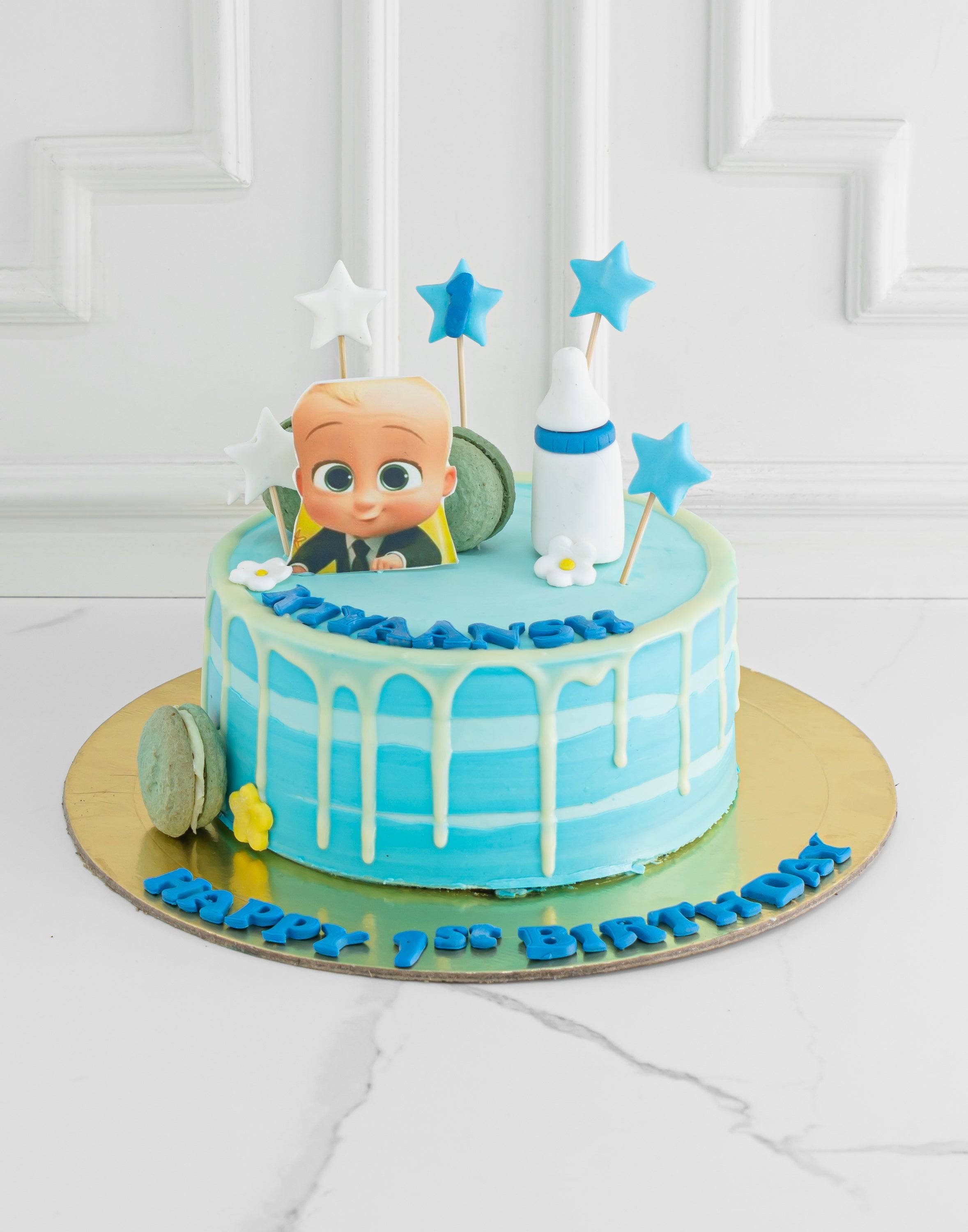 Boss Baby Drip Cake