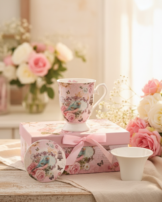 Blossom Bird Infuser Mug