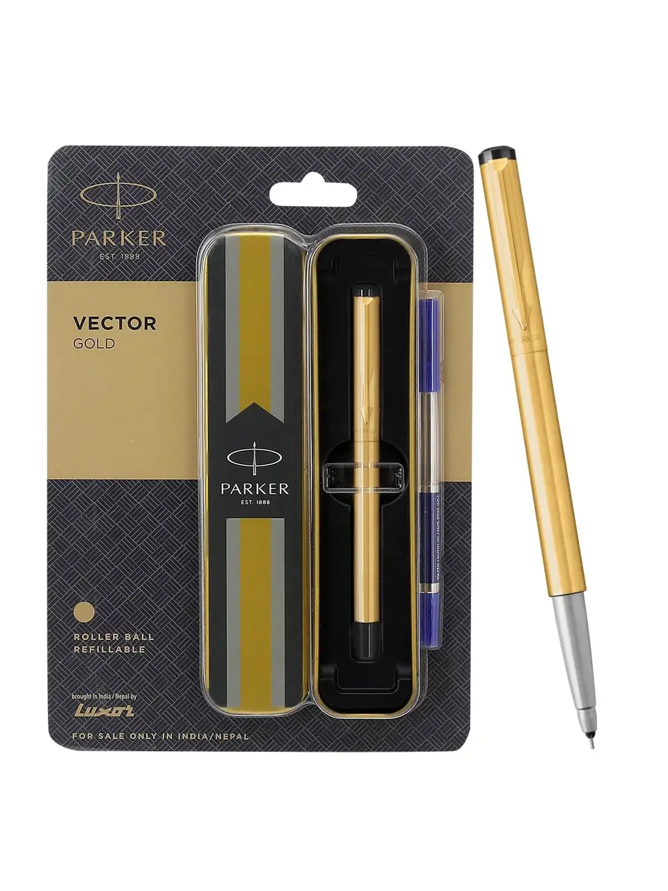 Parker Vector Gold Finish Roller Ball Pen Buy @ ₹808
