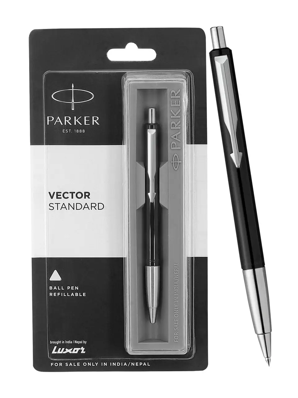 Parker Vector Standard Black Chrome Trim Ball Pen Buy @ ₹315
