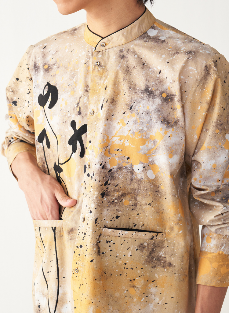 Painter Poppy Appliqué Shirt