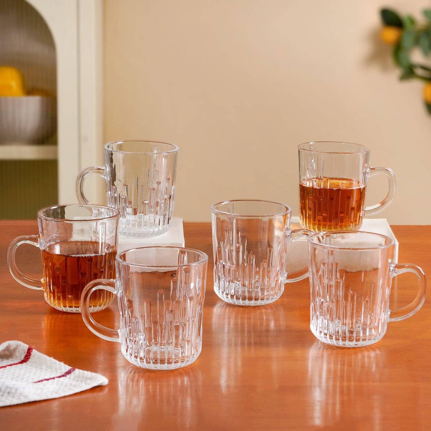 Fluted Glassware Set Of Set Of 6 229ml buy only at ₹645