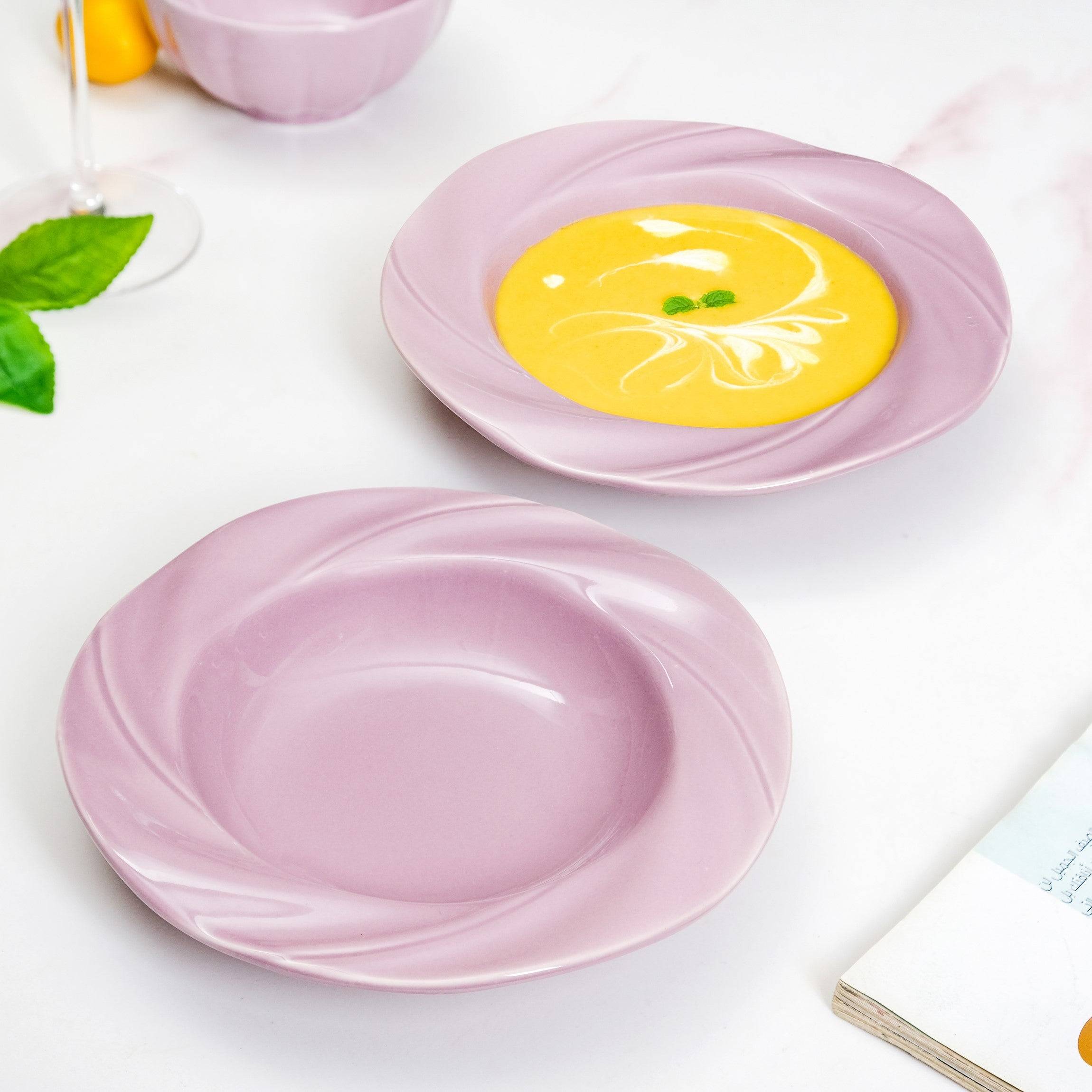 Mauve Pasta Dishes Set Of 2 8 Inch buy only at ₹1050