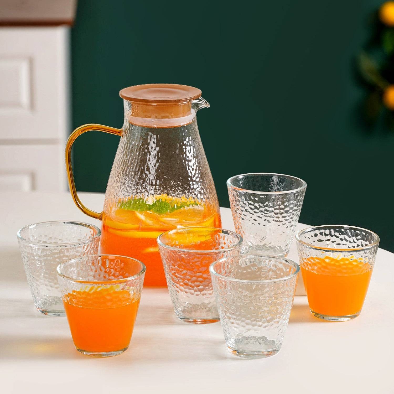 Pebble Design Jug And Glass Set Of 7 buy only at ₹2350