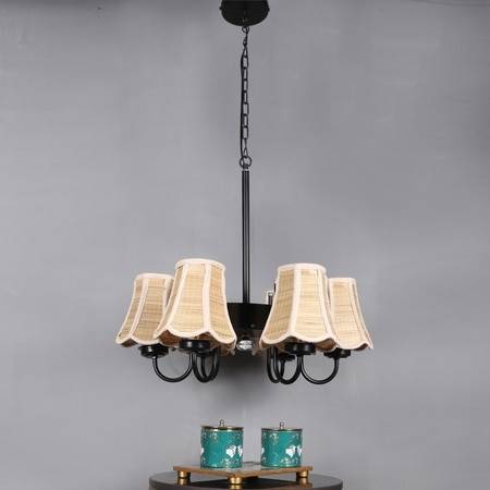 Devansh Dual Gold Metal  Wallmounted Lamp With Beige Jute  Shade