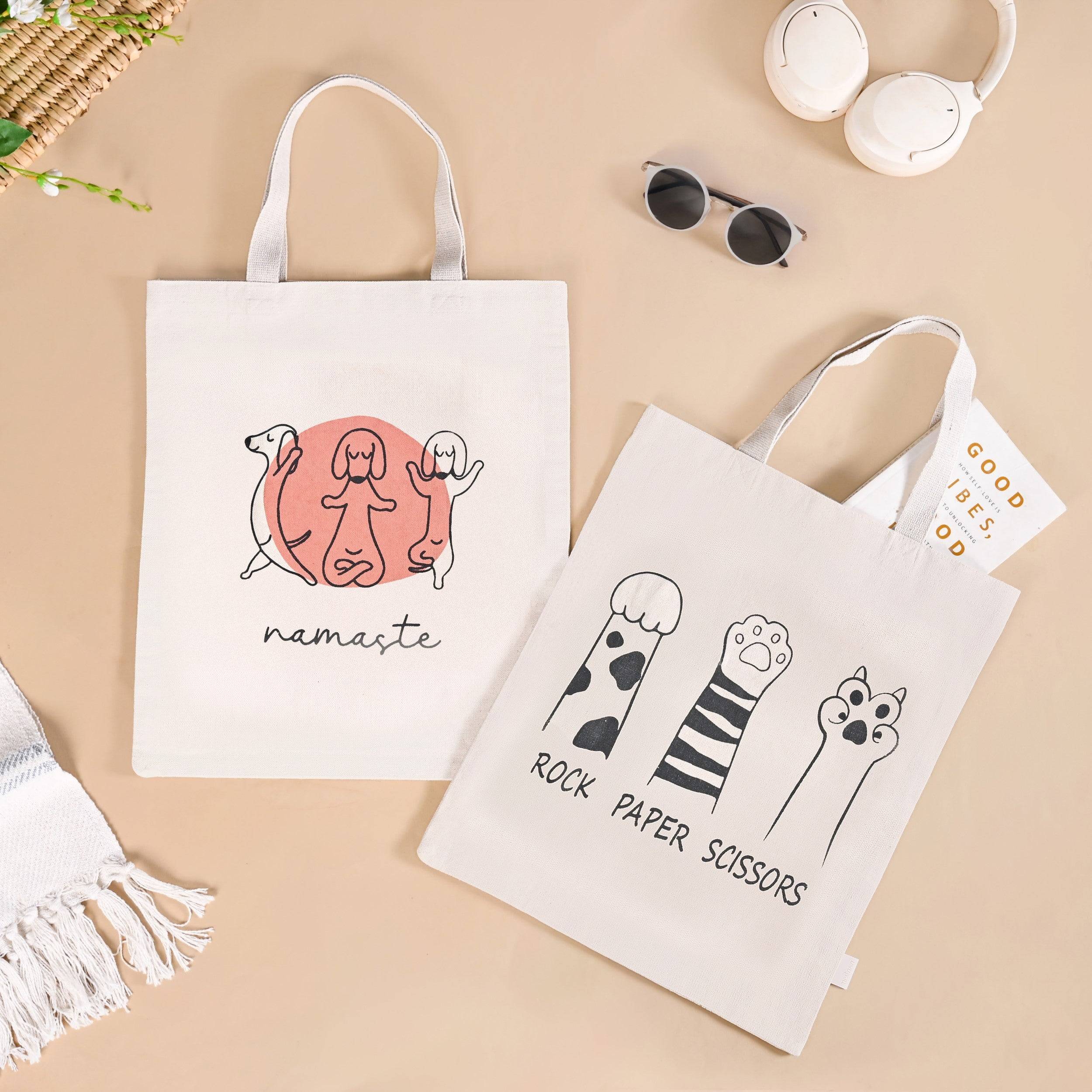 Pet Parent Canvas Tote Bag Set Of 2