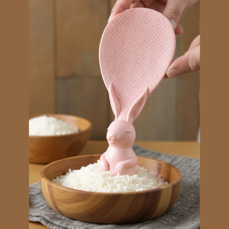 Plastic Rice Serving Scoop – Rabbit Handle Non-Stick Rice Shovel for Kitchen (Pack of 1) Buy @ ₹29