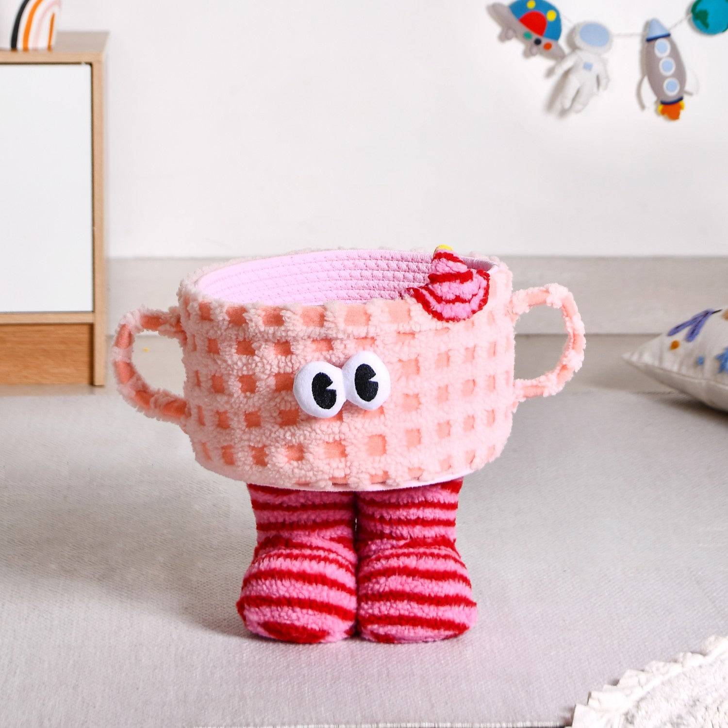 Playful Plush Storage Basket