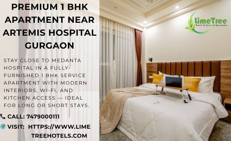 Fully Furnished 1BHK Serviced Apartment Near Artemis Hospital Gurgaon