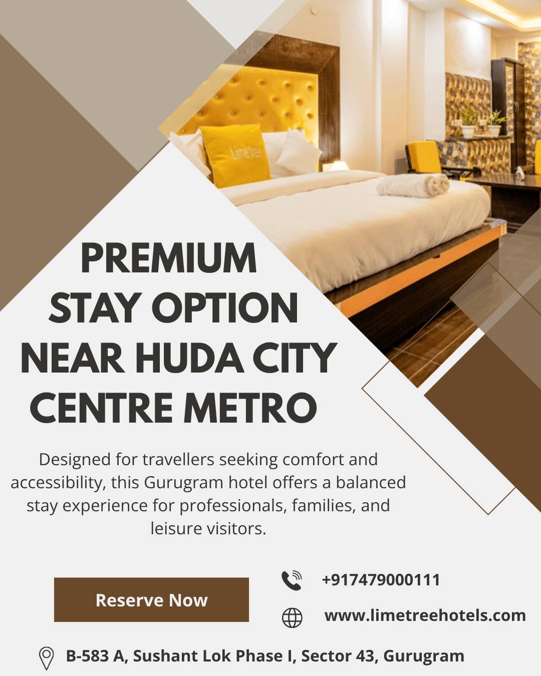 Comfortable City Stay in Gurugram Near Metro & Commercial Zones