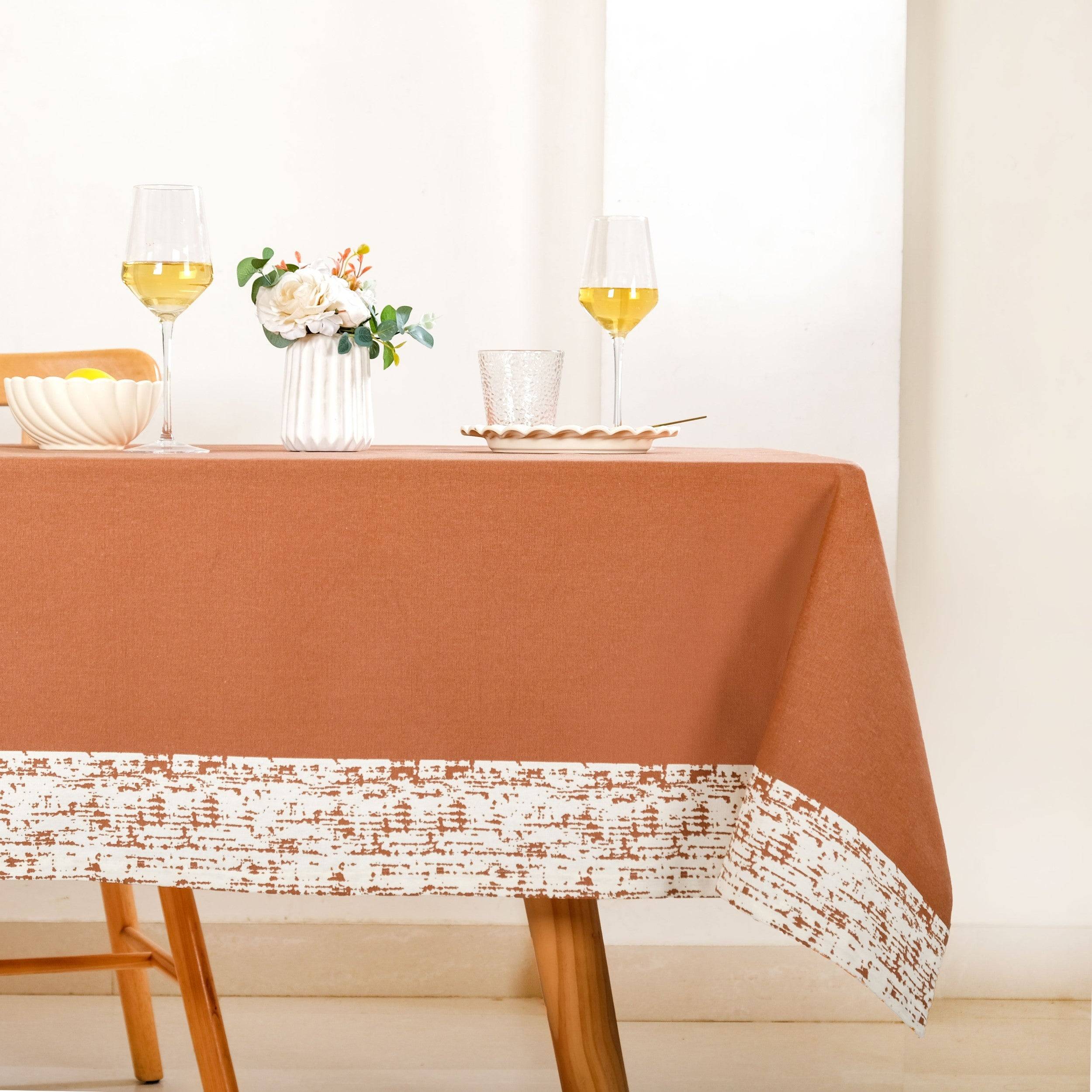 Mocha Fern 8 Seater Table Cloth 274x152cm buy only at ₹2490