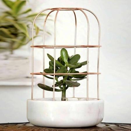 Tyler White Marble Planter