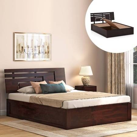 Stockholm Storage King Size Bed (Solid Wood)