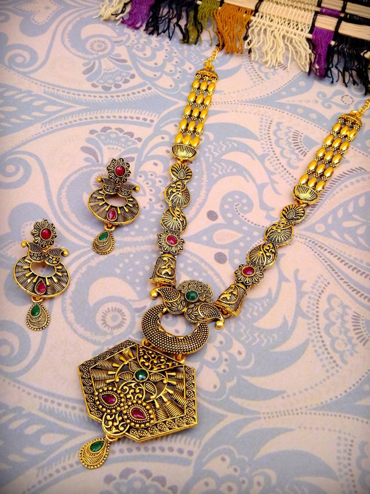 Beautiful & Unique Gold Plated India Pendant Sets