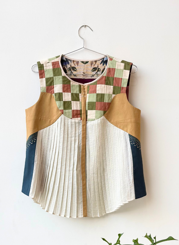 Beige Retro Top - color variant: Multi