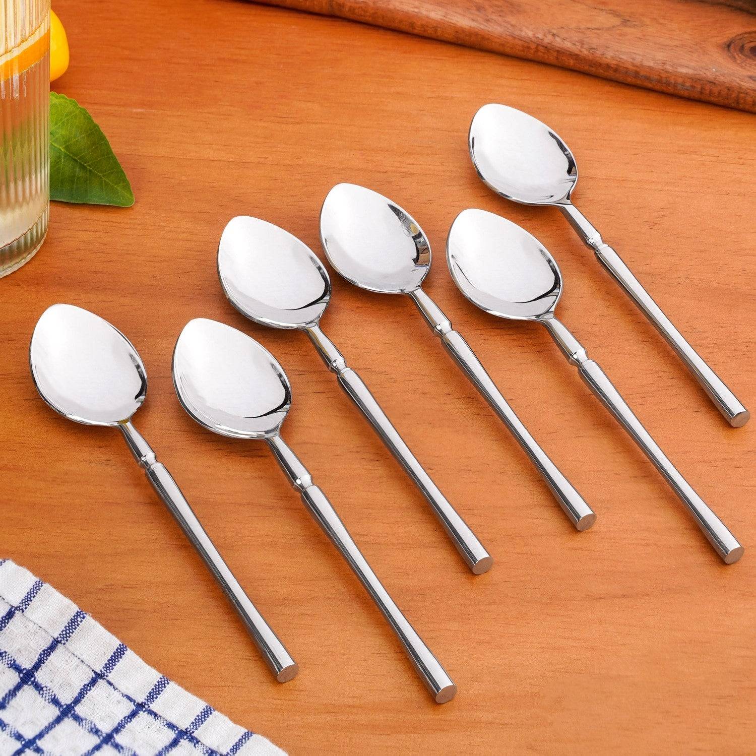 Minimalist Stainless Steel Spoon Set Of 6 buy only at ₹1395