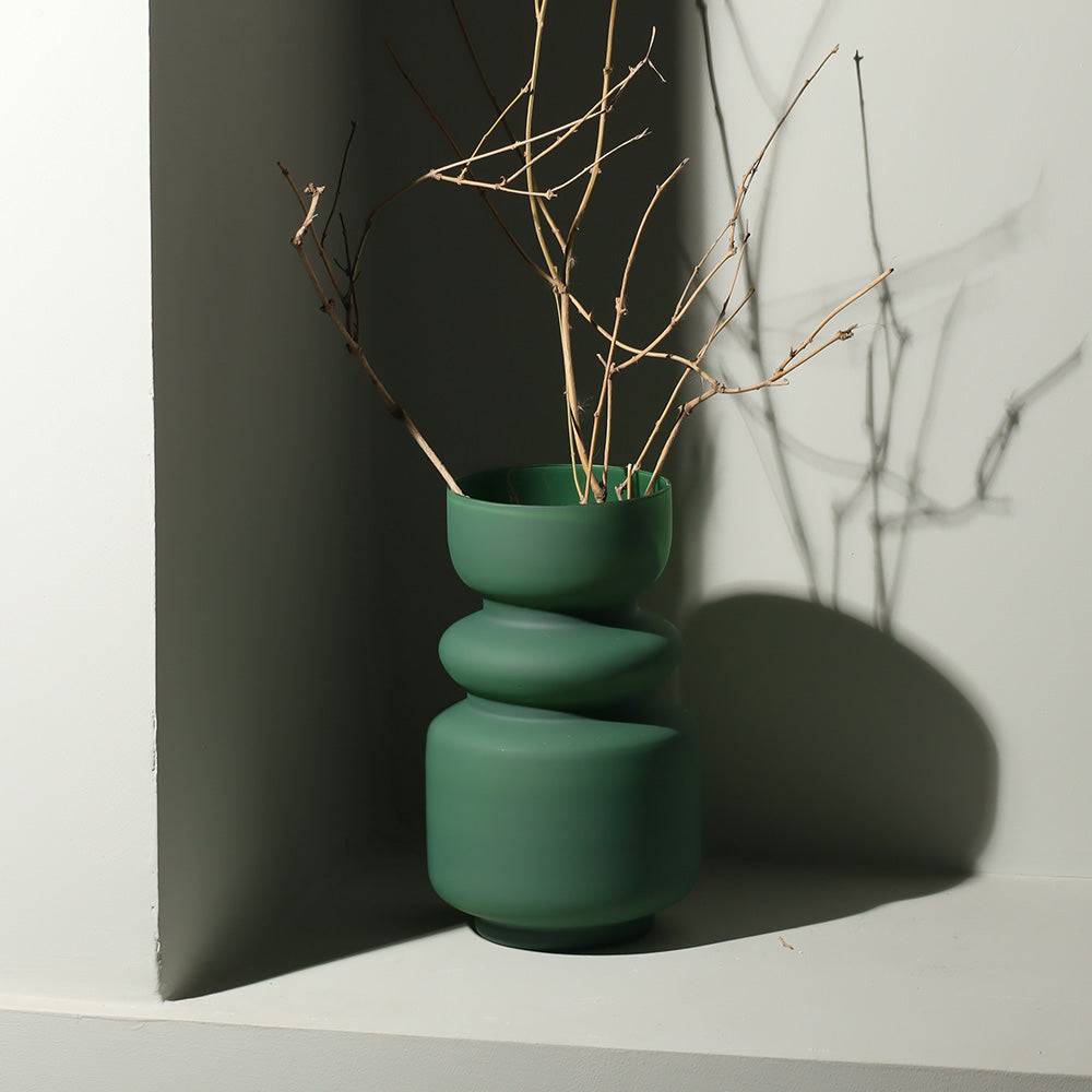 Roma Glass Vase Tall - Emerald Green