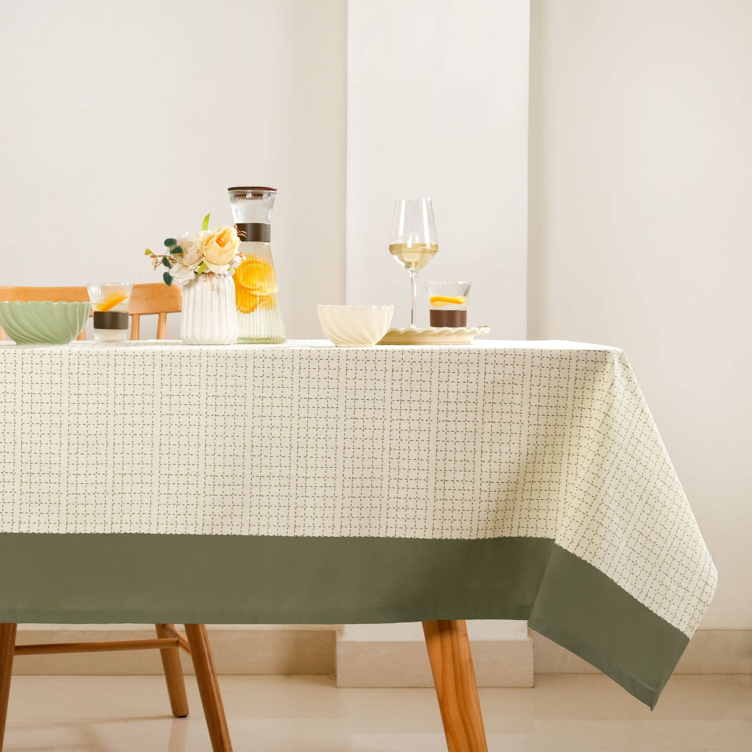 Palm Grove 8 Seater Cotton Table Cover 274x152cm buy only at ₹2490