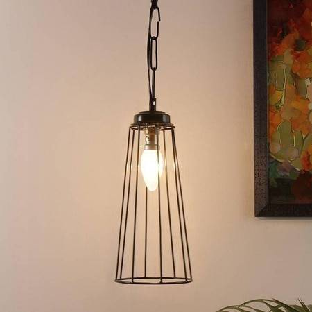 Brixton Black Metal Hanging Light
