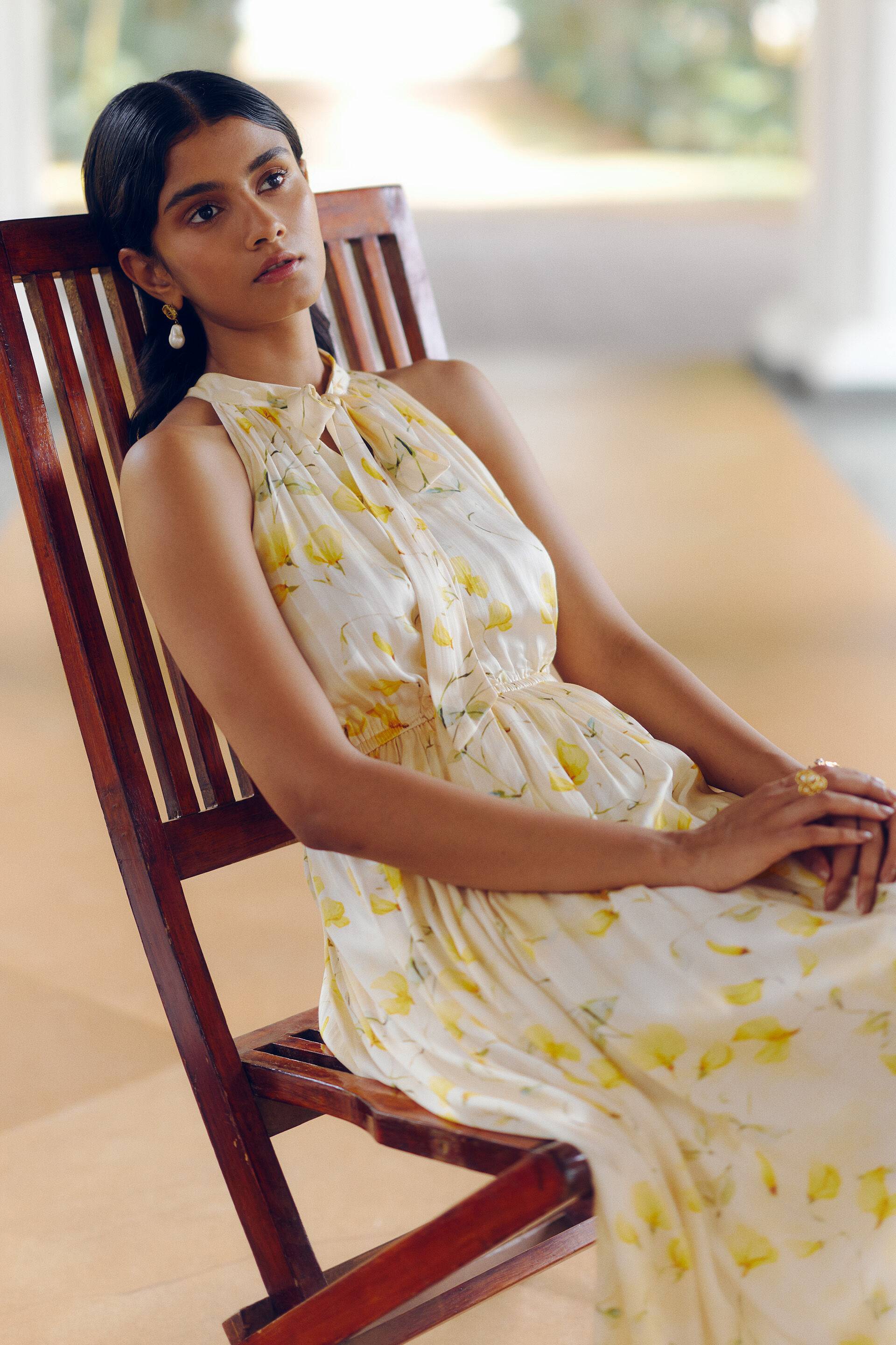 Yellow Bloom Maxi Dress Buy at ₹7490