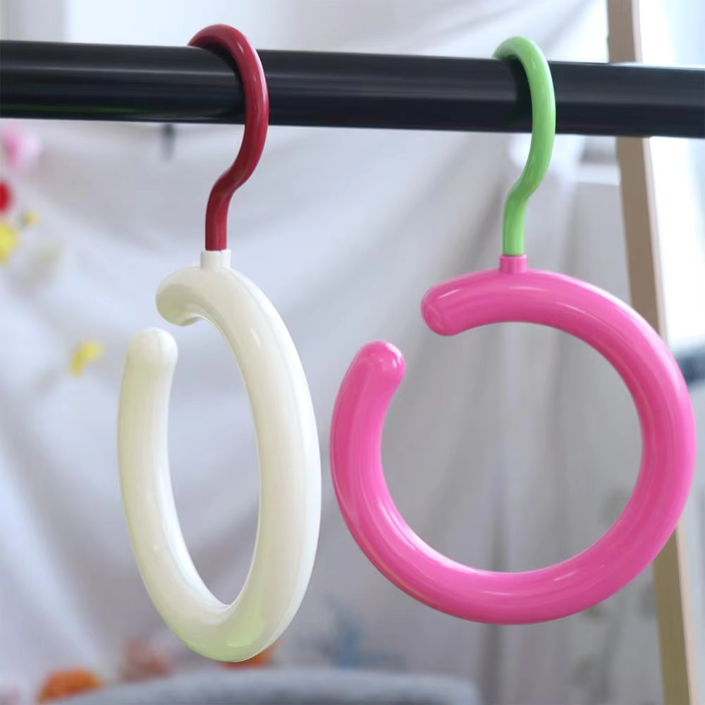 360° Rotating Round Scarf Tie Hanger Hat Rack Space Saving Clothes Storage Hook (Pack of 1) Buy @ ₹99