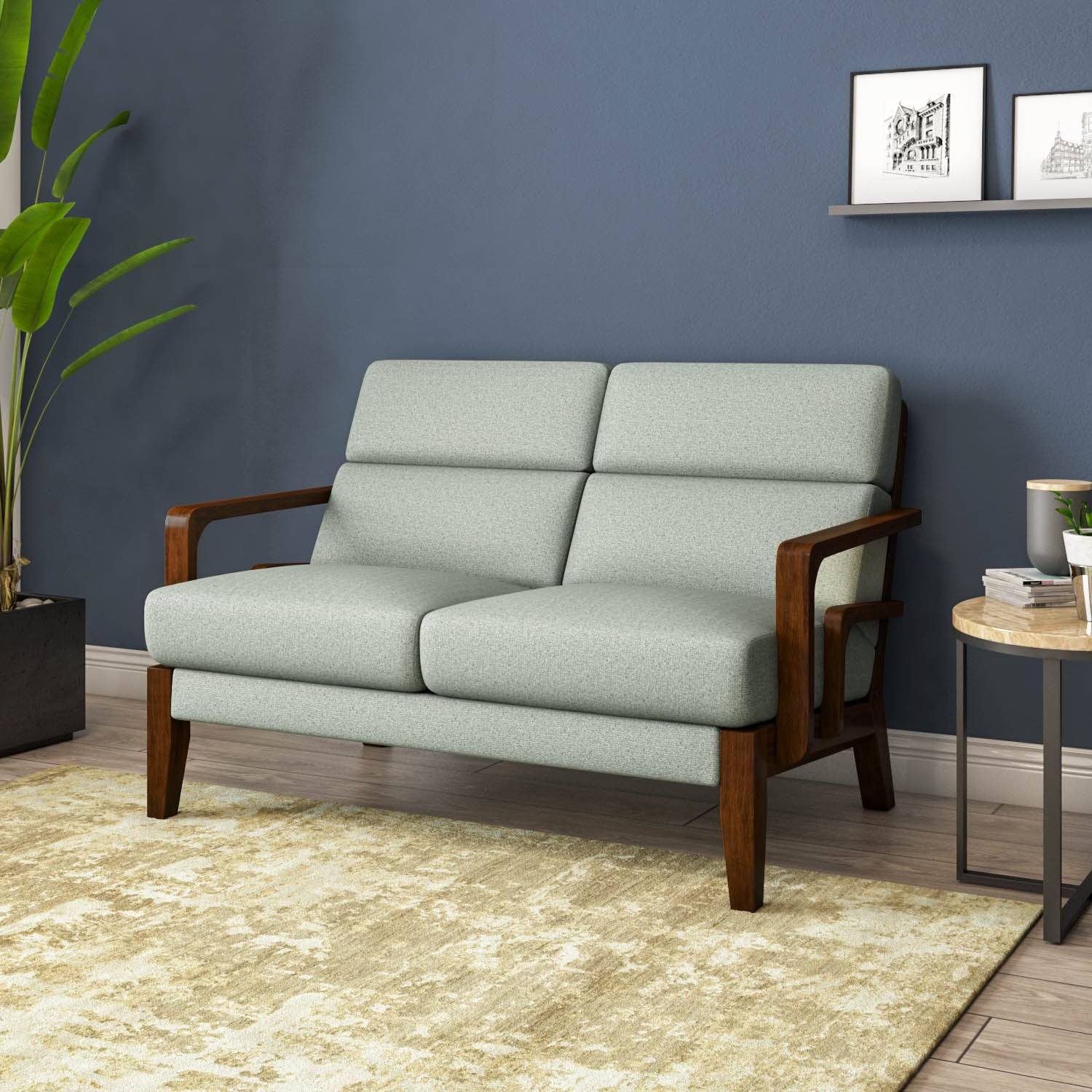 Sailor 2 Seater Fabric Sofa- Taupe Brown