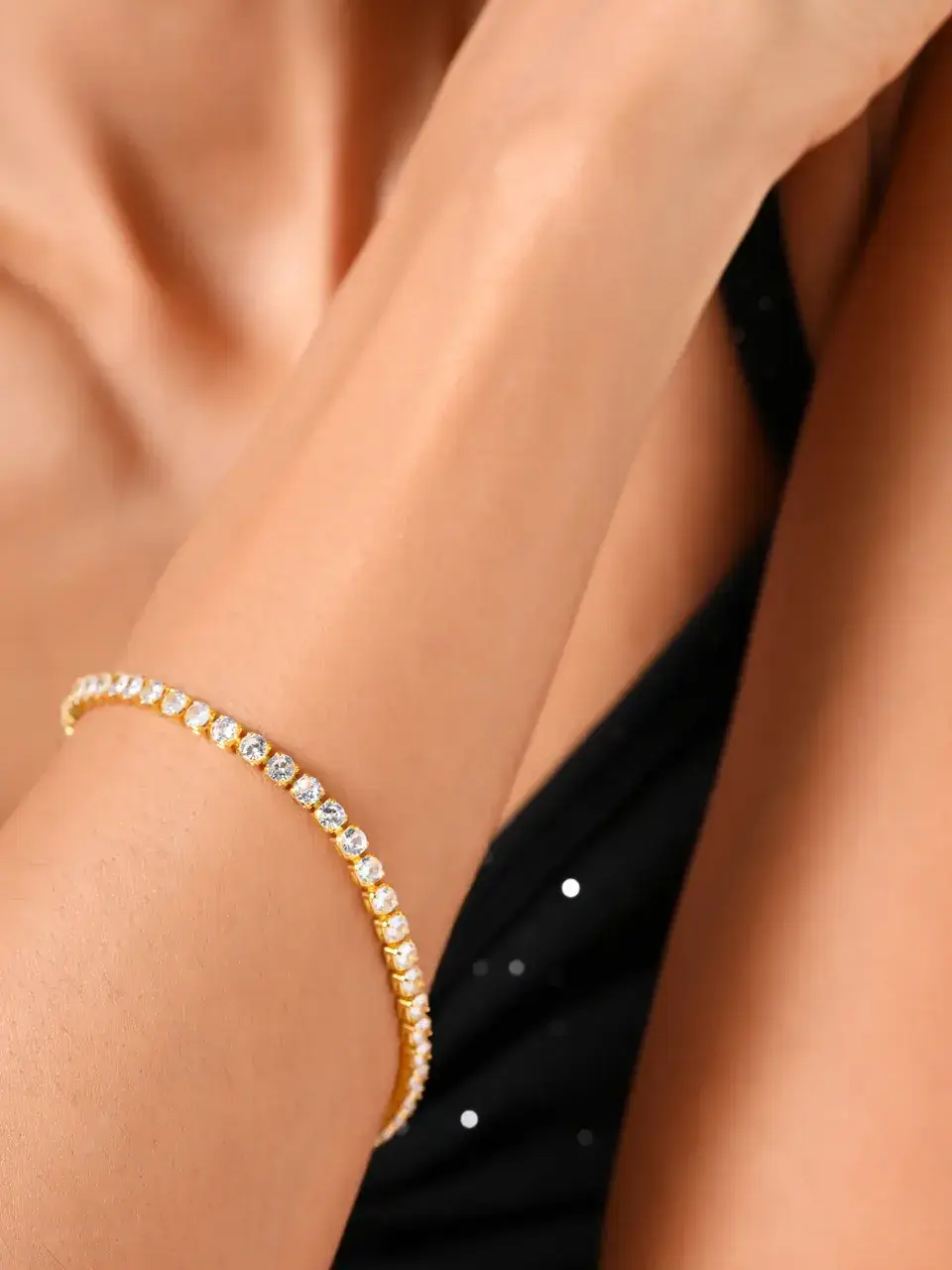 Sayda Jewels Golden Glow Crystal Stone Bracelet Buy at ₹340