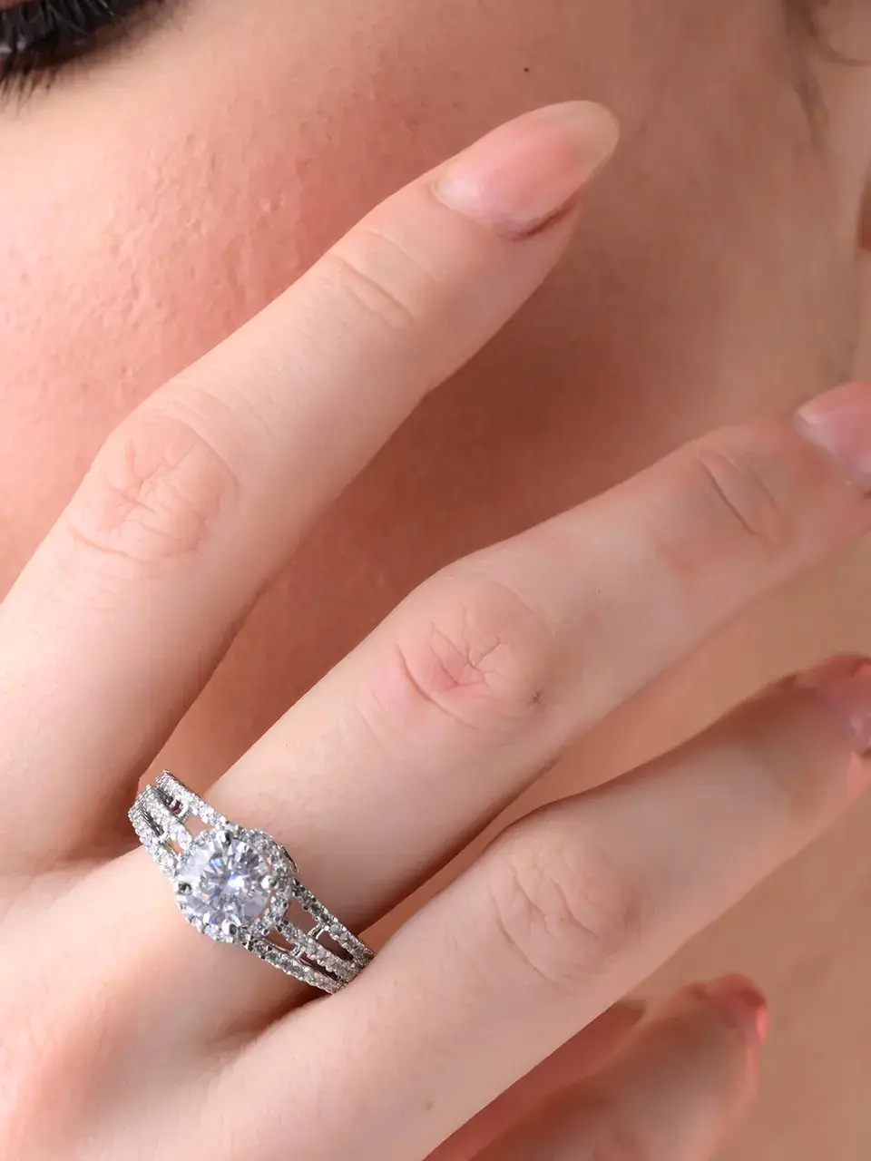 Sayda Jewels Radiant Solitaire Silver Shine Ring Buy @ ₹765