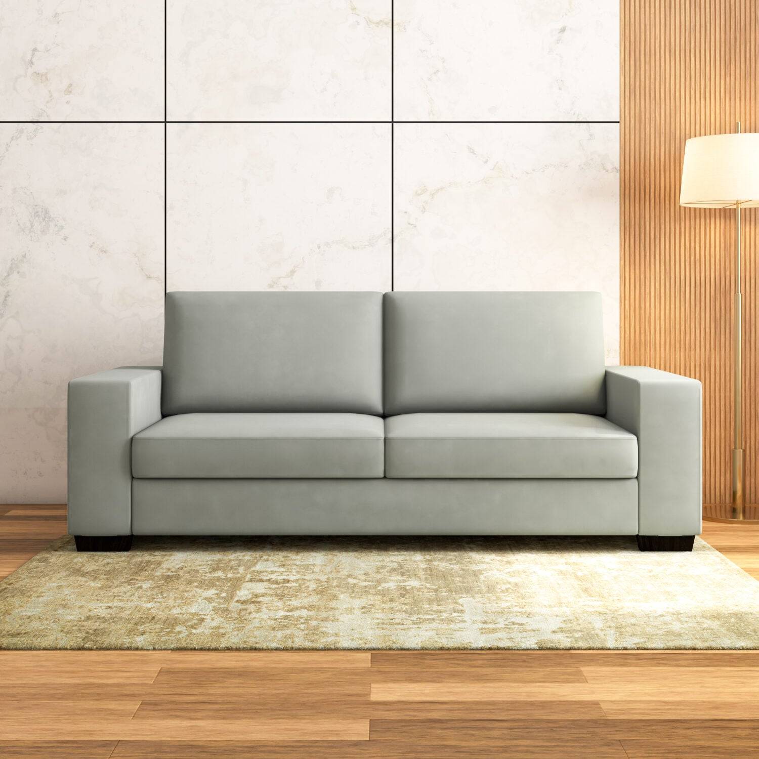 Shirley 3 Seater Fabric Sofa- Grey