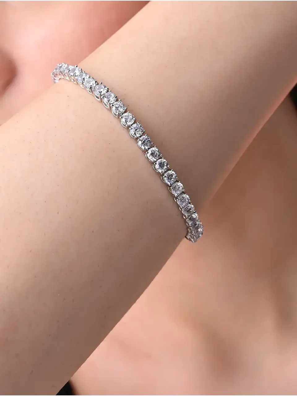 Sayda Jewels Sterling Silver Sparkling CZ Bracelet Buy at ₹1190