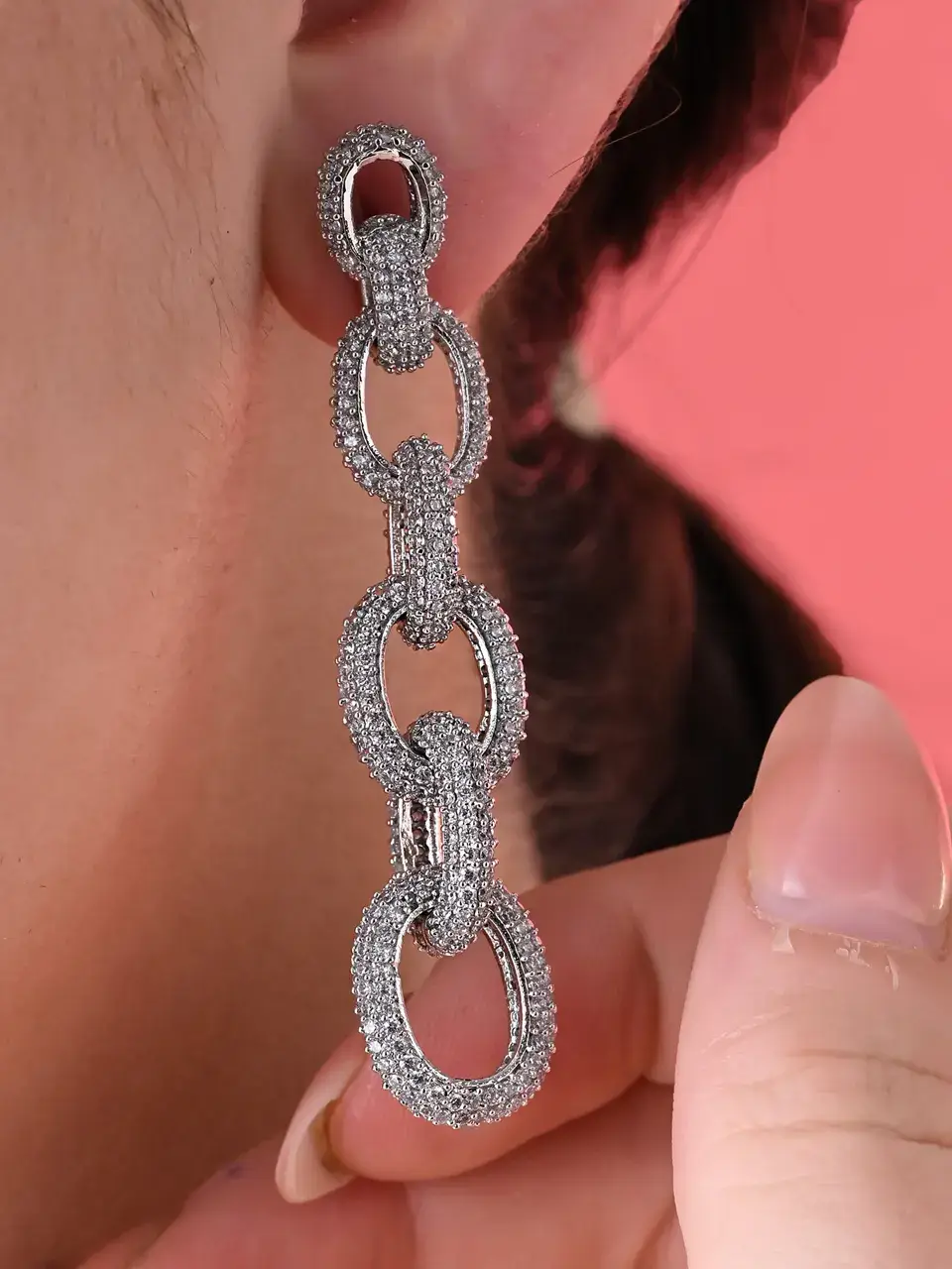 Sayda Jewels Radiant Glow Nexus Clip Earrings Buy @ ₹3230