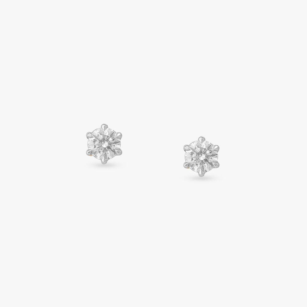 Eternal Brilliance Solitaire Stud Earrings