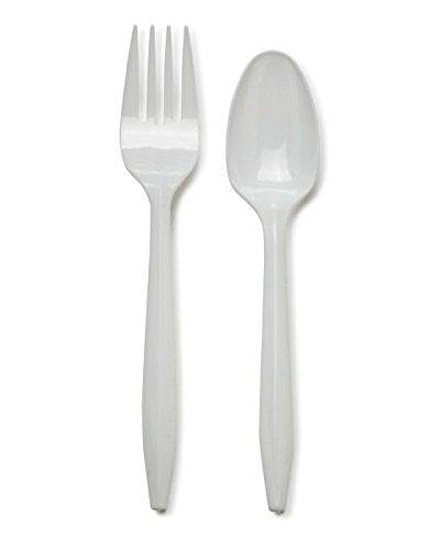 Plastic Spoon and Fork Set Buy @ ₹9