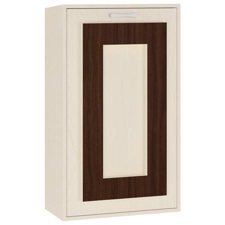 Calypso Wall Mounted Folding Study Desk and Built In Bookshelf in Light Wood Coffee Walnut Colour