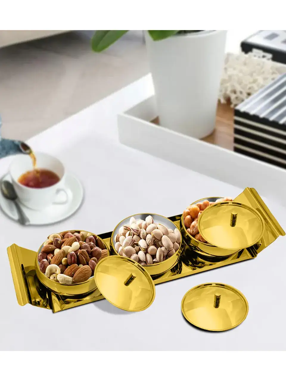 Stainless Steel Bowl Set with Gold PVD Coating Lunia Buy @ ₹3237