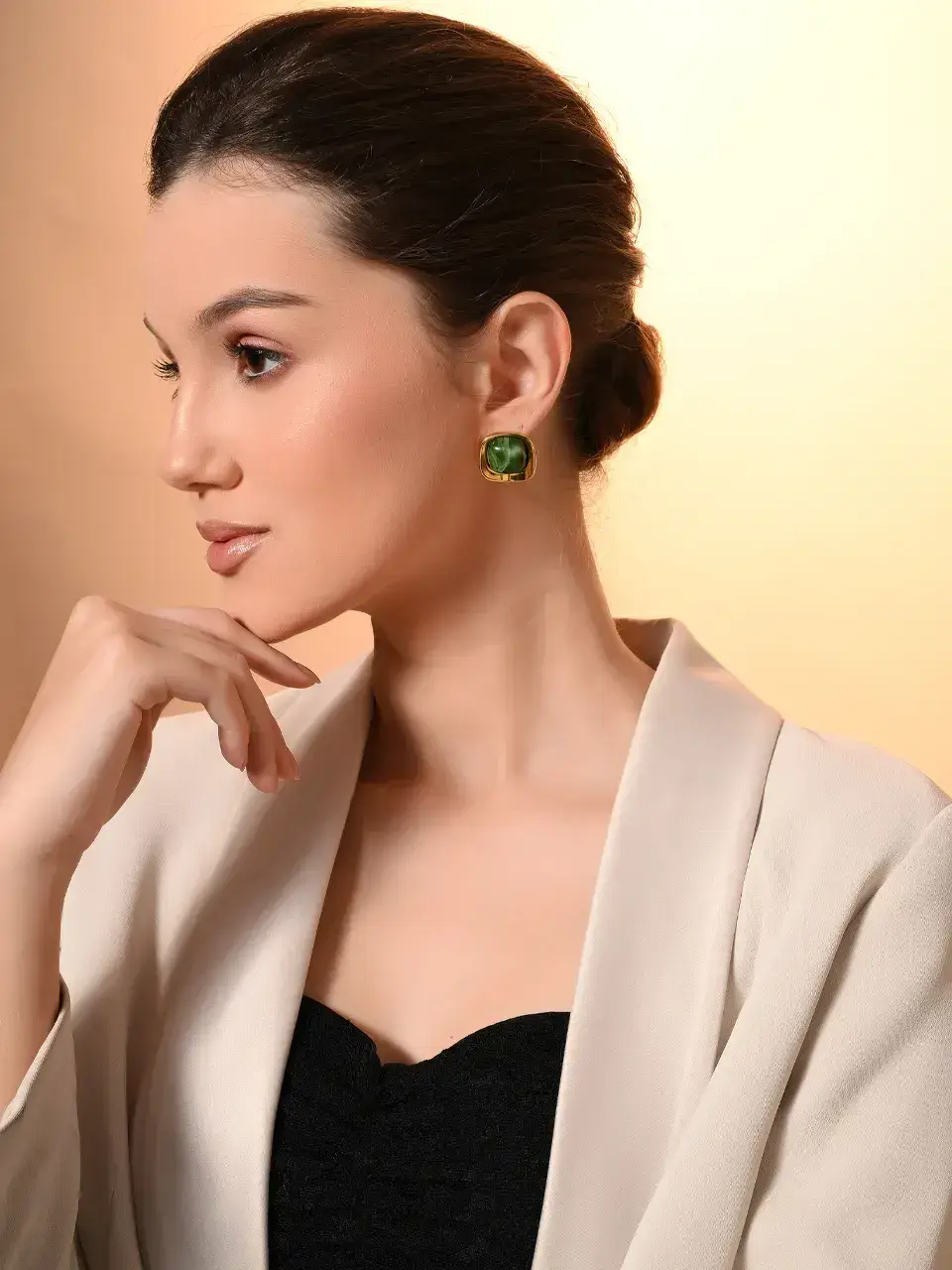 Sayda Jewels Emerald Radiance Studs Buy @ ₹383