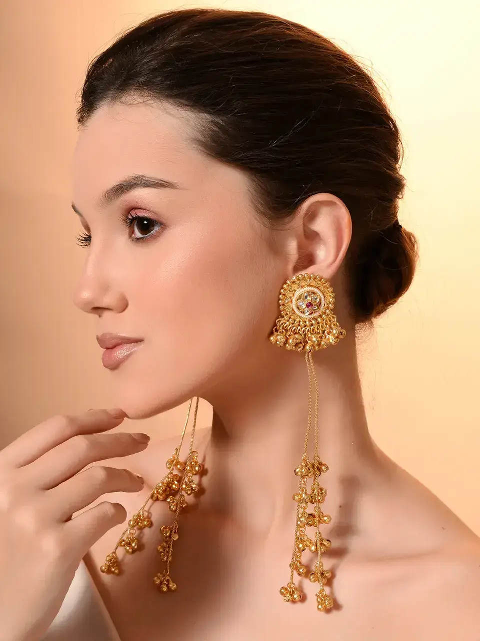 Sayda Jewels Royal Heritage Long Jhumka Earrings Buy @ ₹1445