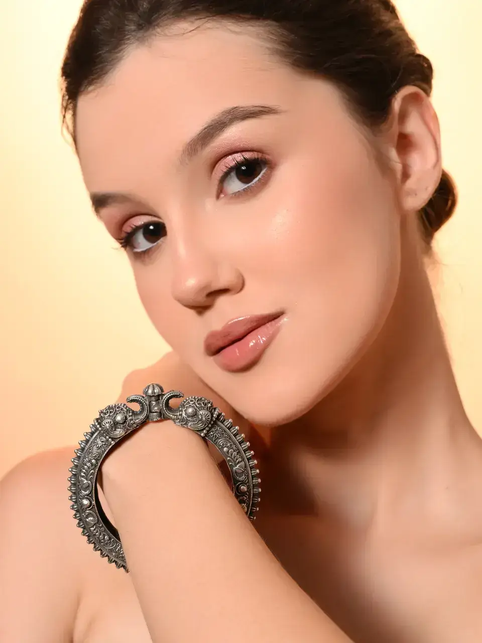 Sayda Jewels Antique Dual Elephant Peacock Kada Buy at ₹1020