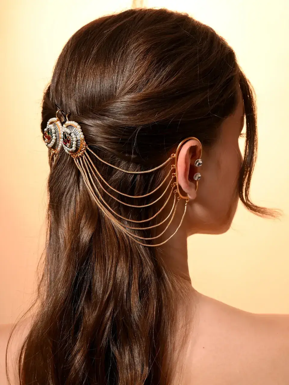 Sayda Jewels Royal Chain Cascade Hair N Ear Accessory Buy @ ₹1530