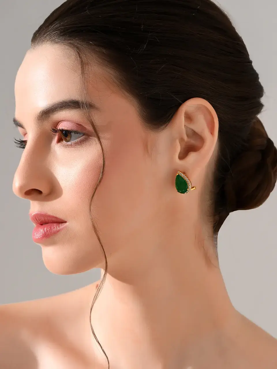 Sayda Jewels Emerald Glow Teardrop Earrings Buy @ ₹1615